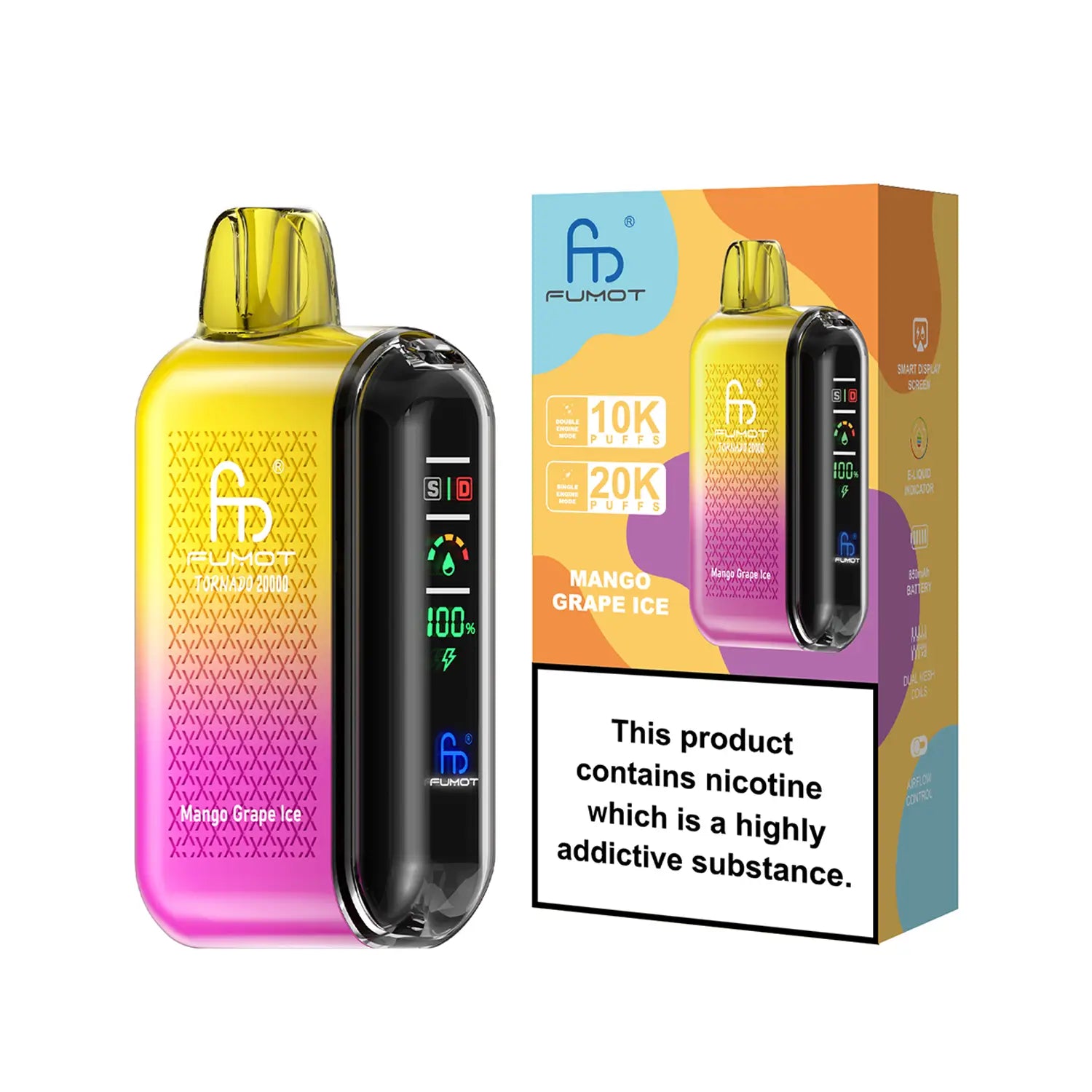 Fumot Tornado Vape 20000 – Bild 3